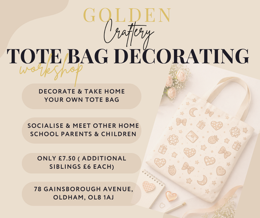 Home School Tote Bag Decorating Workshop