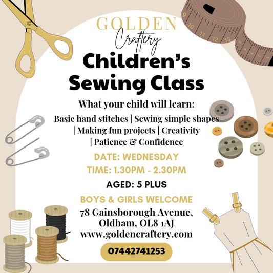 Home Education Hand Stitching Class